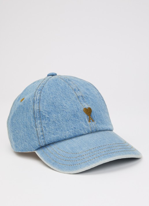 AMI Paris Tobacco pet van denim met logoborduring