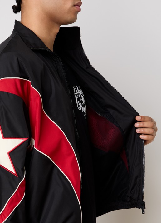 AMIRI Amouja Windjack met steekzakken en logo - detail 2 zwart