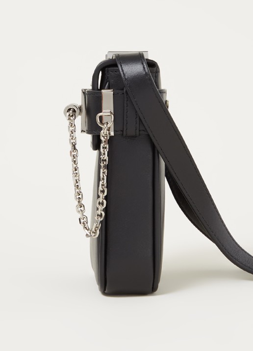 AMIRI Amp crossbodytas van leer  - detail 2 zwart