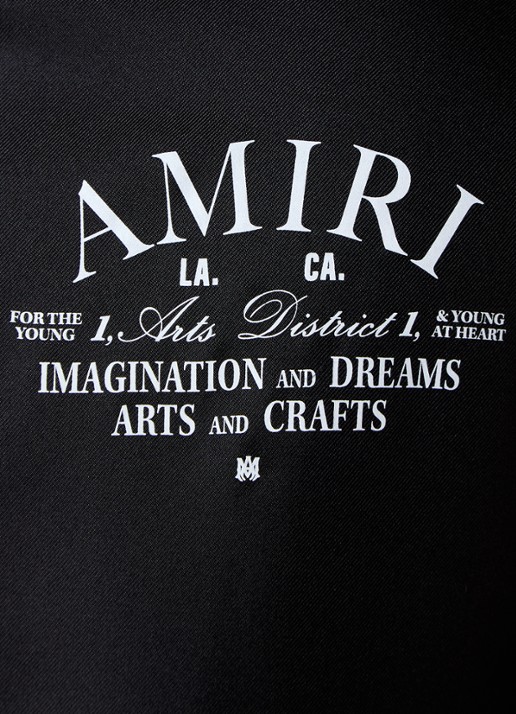 AMIRI Arts District overhemd van zijde met logo - detail 5 zwart