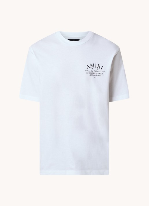 AMIRI Arts District T-shirt met logo - voorkant wit