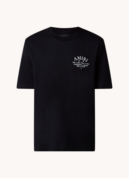 AMIRI Arts District T-shirt met logo - voorkant 3 zwart
