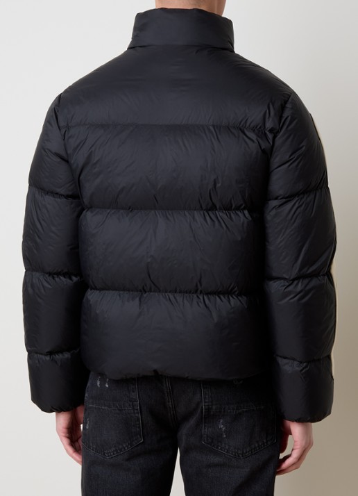AMIRI Bones puffer jack met donsvulling en logoborduring - achterkant zwart