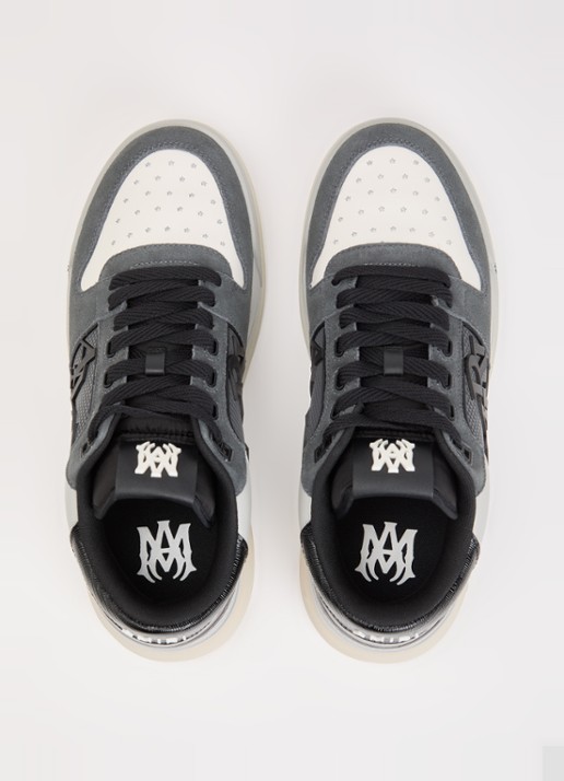 AMIRI Classic Low sneaker van leer met details van suède - detail 4 zwart