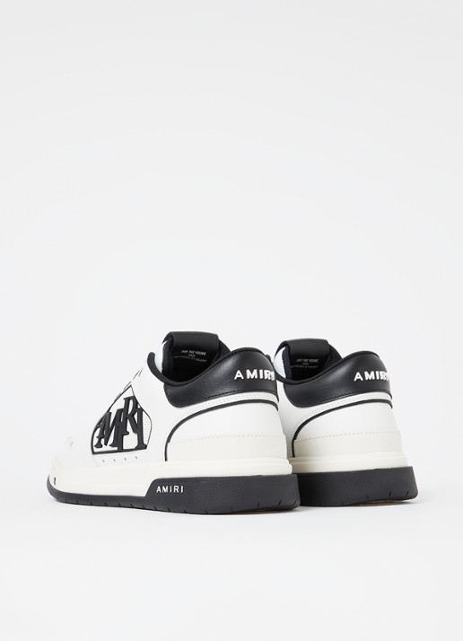 AMIRI Classic Low sneaker van leer met logo - achterkant 7 wit