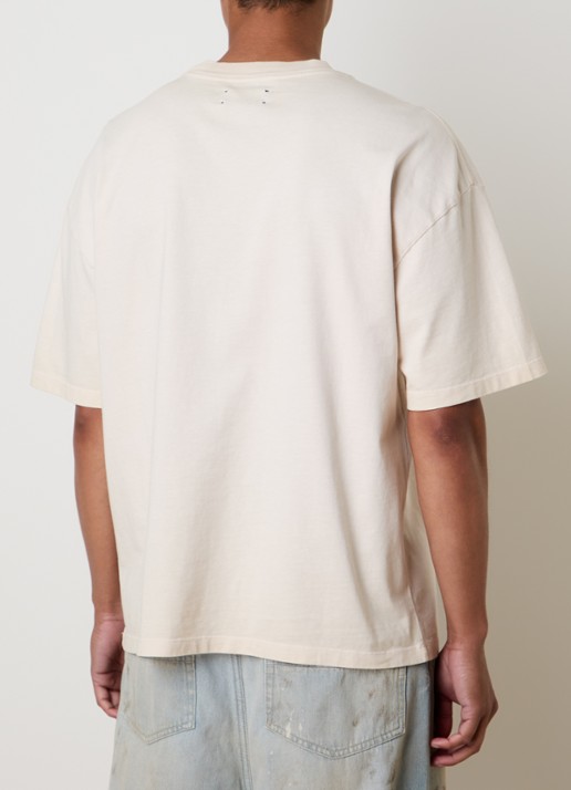 AMIRI Cryst T-shirt met logoprint - achterkant 5 naturel