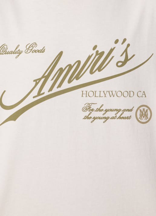 AMIRI Cryst T-shirt met logoprint - detail 4 naturel