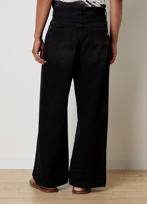 AMIRI Loose fit jeans met logo en steekzakken - achterkant 6 zwart