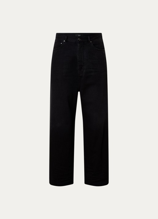 AMIRI Loose fit jeans met logo en steekzakken - voorkant 4 zwart