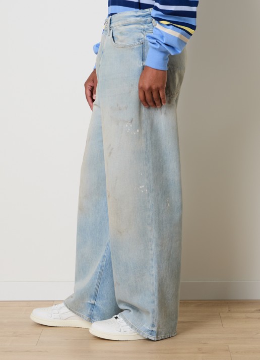 AMIRI Loose fit jeans met logo en steekzakken - detail 2 indigo