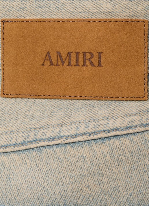 AMIRI Loose fit jeans met verwassen afwerking en steekzakken - detail 5 indigo