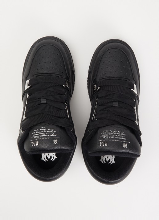AMIRI MA-1 sneaker van leer met metallic details - detail 4 zwart