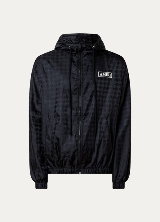 AMIRI Ma Quad jack met logoborduring en steekzakken - voorkant 4 zwart