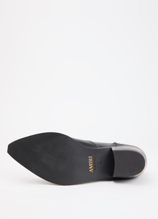 AMIRI Ryder cowboylaars van leer met metallic detail - detail 2 zwart