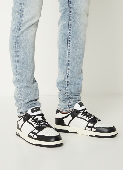 AMIRI Skel Top sneaker van leer - voorkant 2 zwart
