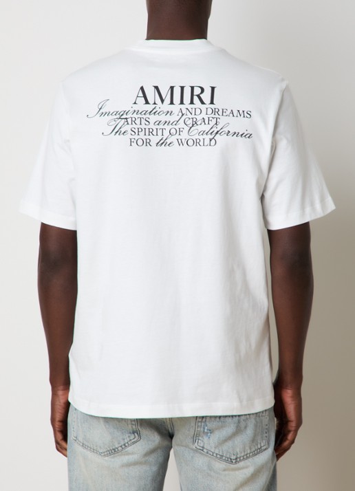 AMIRI Spirit T-shirt met logo- en backprint