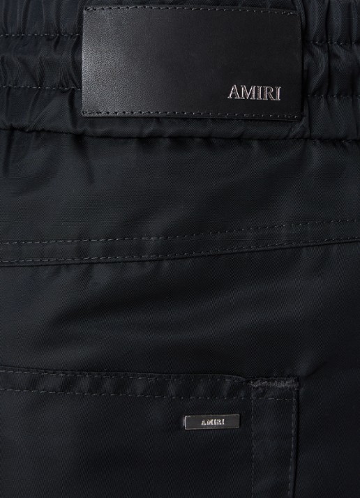AMIRI Straight fit korte broek met logoprint - detail 5 zwart