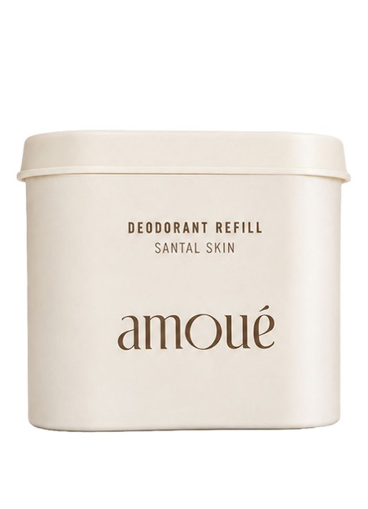 Amoué Refill Santal Skin Aluminium-Free Cooling Deodorant - aluminiumvrije deodorant navulling - voorkant santal skin