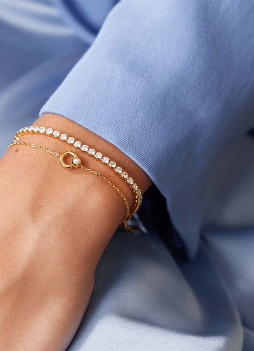 Ania Haie Armband verguld  - voorkant 2 goud