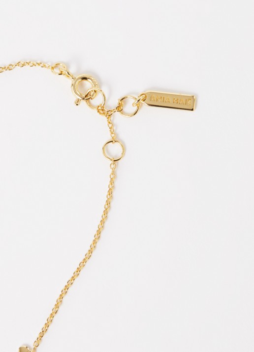 Ania Haie Geometry armband verguld - detail goud