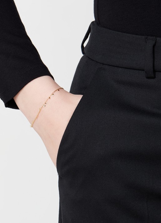 Ania Haie Geometry armband verguld - voorkant 4 goud