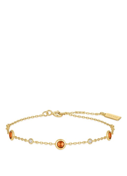 Ania Haie Nano Gem Station armband S verguld