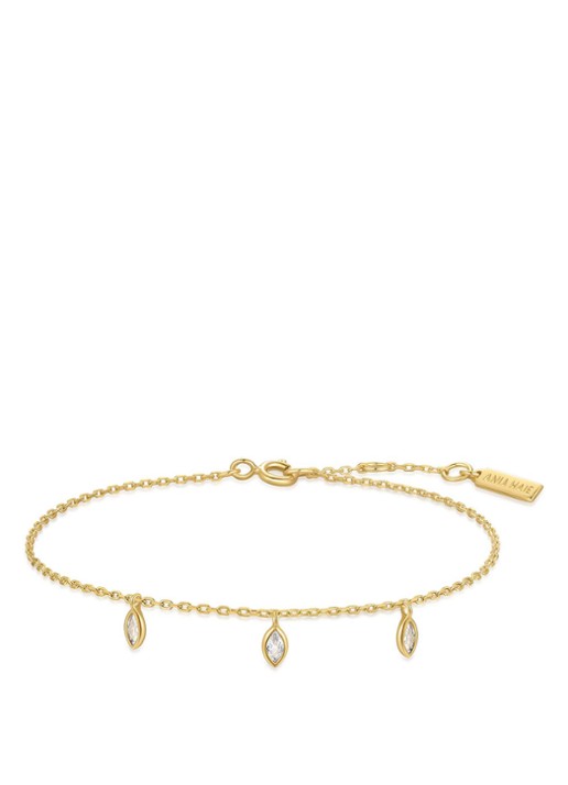 Ania Haie Sparkling Triple Stat. armband S verguld
