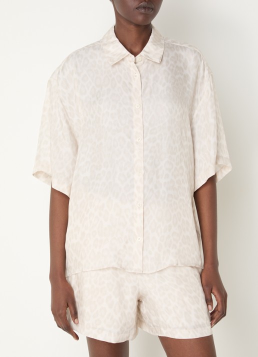 Anine Bing Blouse met panterprint