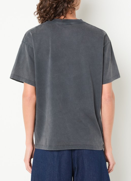 Anine Bing Cade T-shirt met logoprint en verwassen afwerking - achterkant 4 zwart