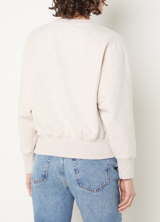 Anine Bing Harry sweater met logoborduring - achterkant 2 beige