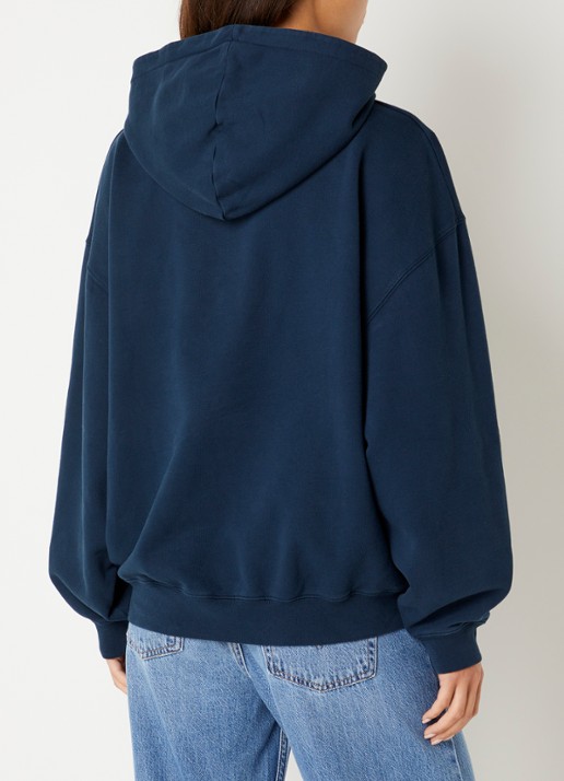 Anine Bing Harvey hoodie met logoprint - achterkant 5 donkerblauw