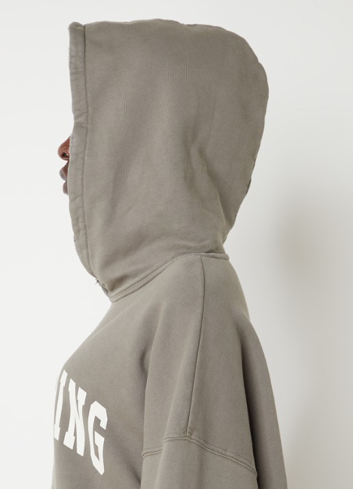 Anine Bing Harvey oversized hoodie van  katoen met logoprint - detail 5 groen