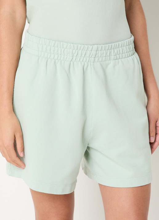 Anine Bing Kam high waist straight fit korte broek met steekzakken