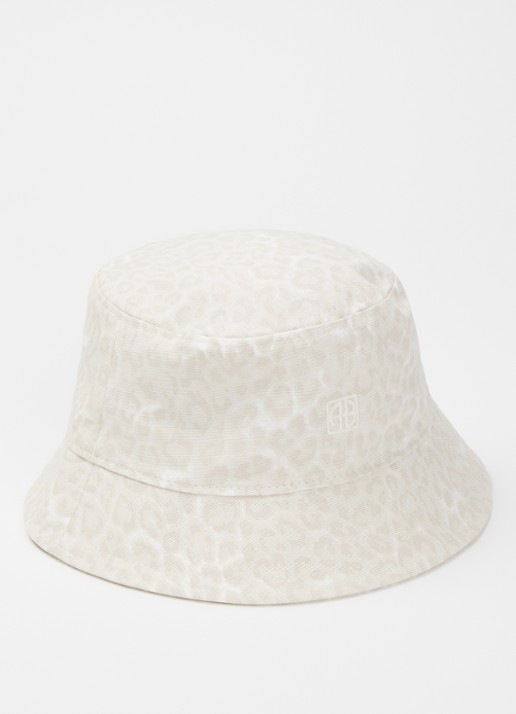Anine Bing Nicks bucket hoed met panterprint