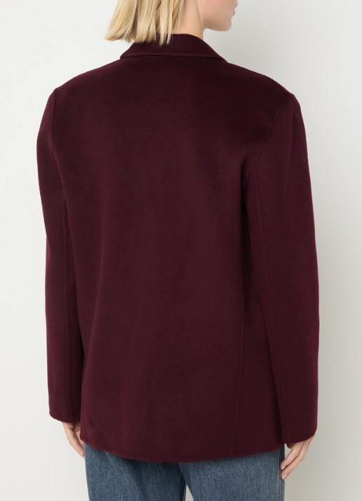 Anine Bing Sahara trenchcoat met opstaande kraag en klepzakken - achterkant 4 bruin