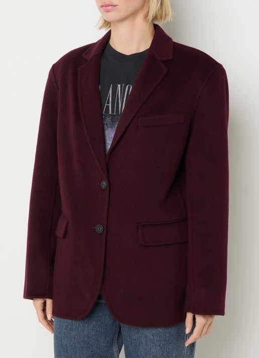 Anine Bing Sahara trenchcoat met opstaande kraag en klepzakken
