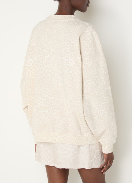 Anine Bing Sweater met panterprint - achterkant 4 beige