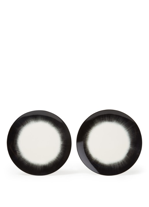 Ann Demeulemeester Dé by Ann Demeulemeester dinerbord 24,5 cm - voorkant 3 zwart