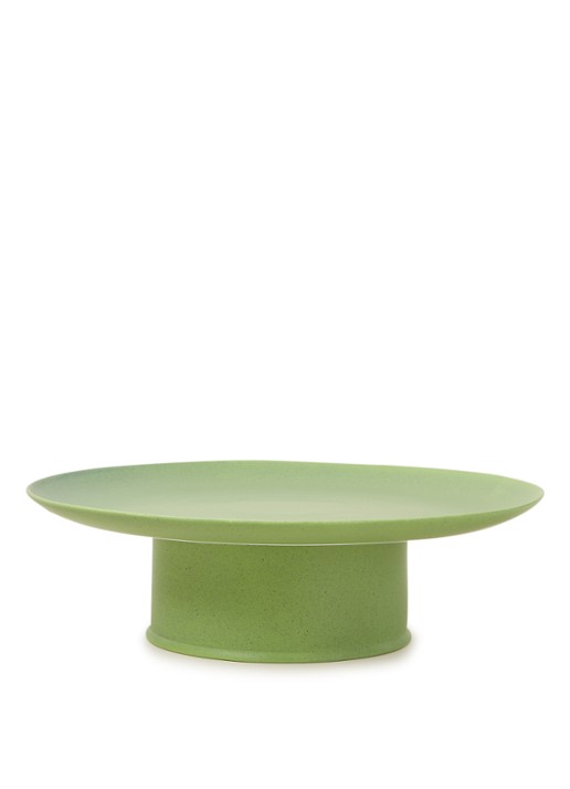 Ann Demeulemeester Ra by Ann Demeulemeester taartplateau 33 cm - voorkant 2 groen