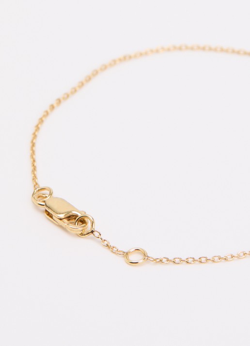 Anna + Nina Anchor armband verguld - detail goud