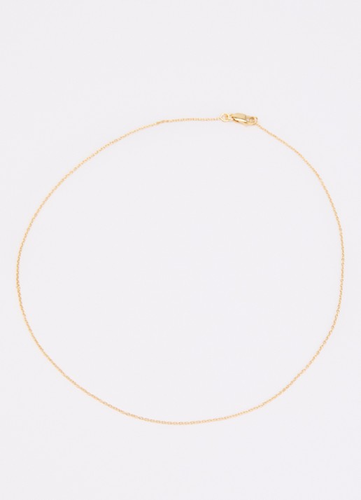 Anna + Nina Anchor ketting verguld - detail goud