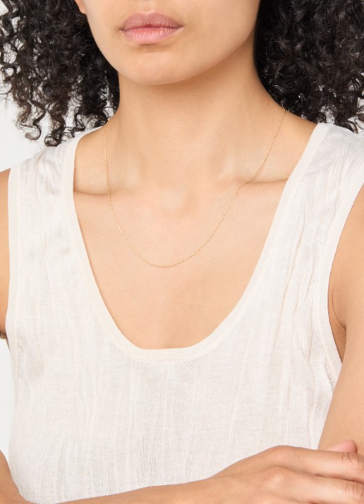 Anna + Nina Anchor ketting verguld - voorkant 7 goud