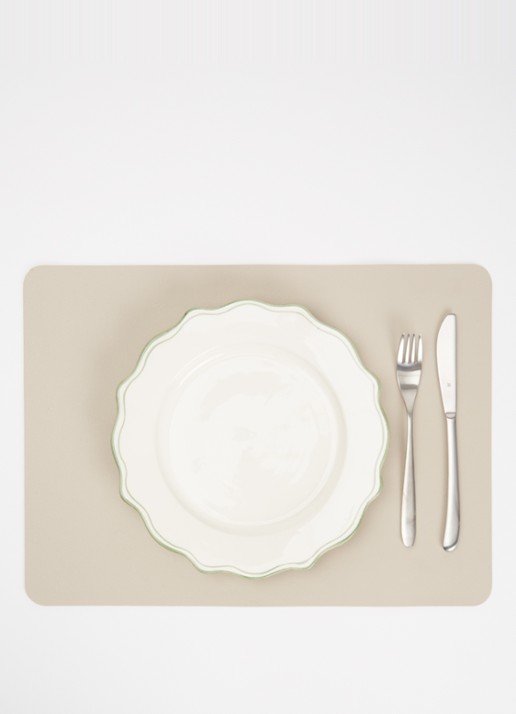 Anna + Nina Basil Scalloped dinerbord 27 cm - detail 2 gebroken wit