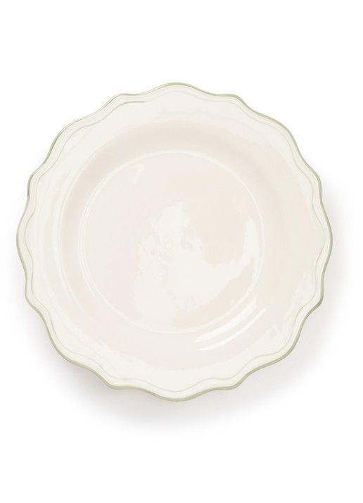 Anna + Nina Basil Scalloped ontbijtbord