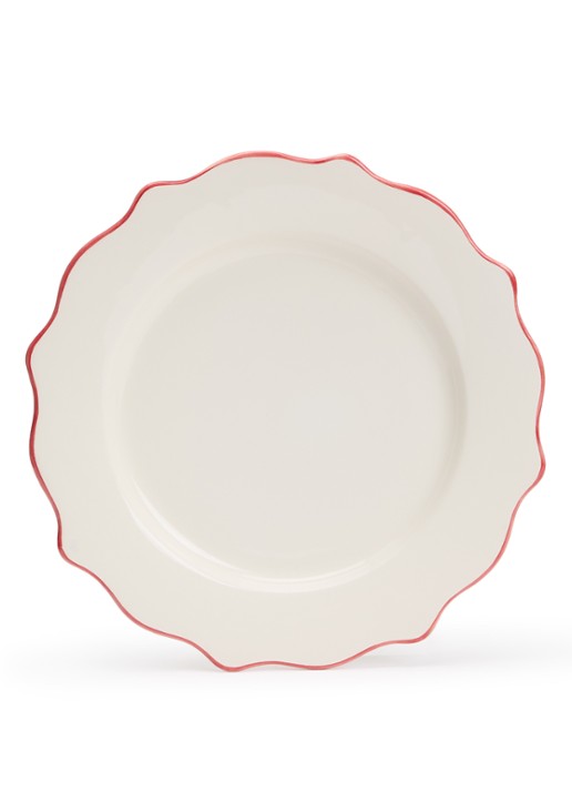 Anna + Nina Carmine dinerbord 26 cm - voorkant 4 roze