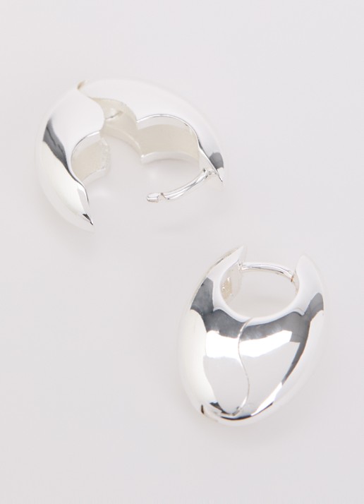 Anna + Nina Chubby oorringen verguld - detail zilver