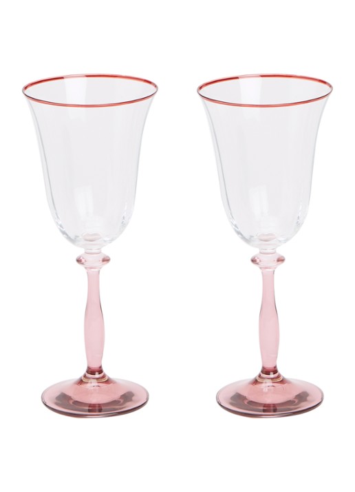 Anna + Nina Clara Optic wijnglas 25 cl set van 2