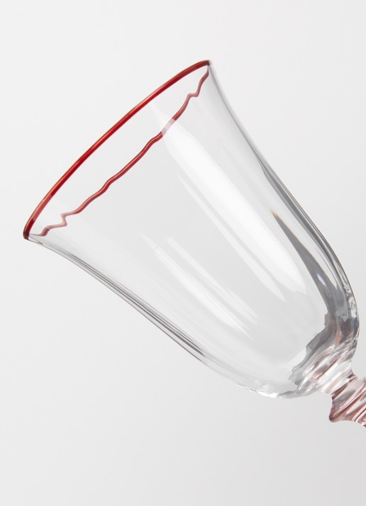 Anna + Nina Clara Optic wijnglas 25 cl - detail 3 roze