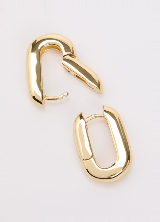 Anna + Nina Cleo oorringen verguld - detail 3 goud