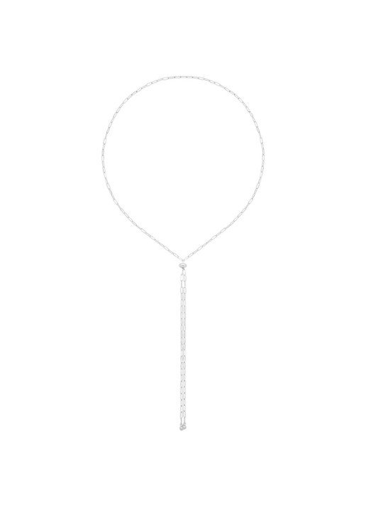 Anna + Nina Fantasy Link ketting van zilver - voorkant zilver